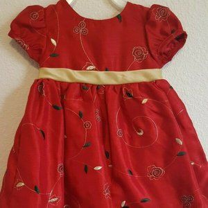 Red Holiday Dress & Bloomers W/Tights Christmas 18